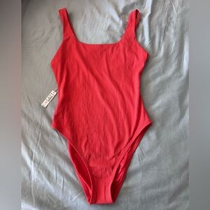 Madewell Ribbed Scoop-Neck One-Piece Swimsuit